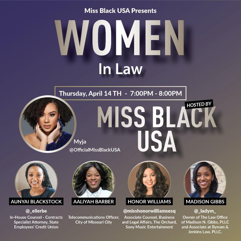 Attorney Madison Gibbs Serves As Panelist For Miss Black Usa Women In Law 1